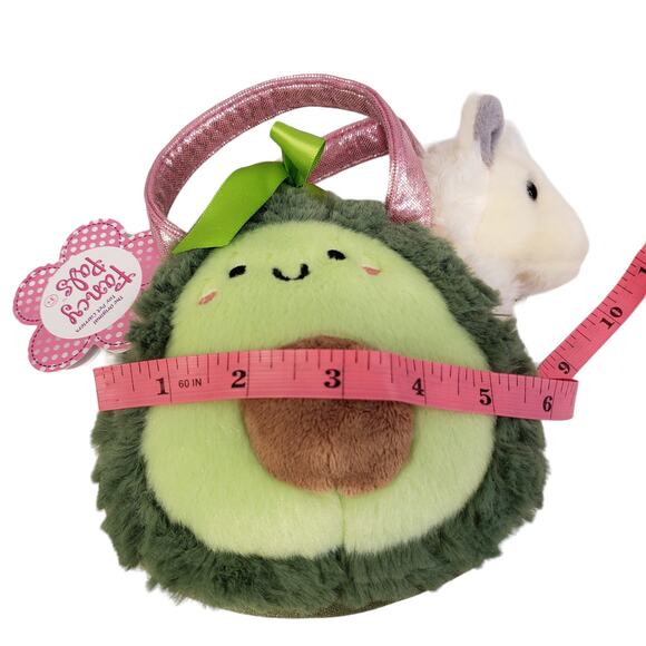 Aurora Fashionable Fancy Pals Foodie Avocado Stuffed Animal Llama Purse 6" - Picture 10 of 11
